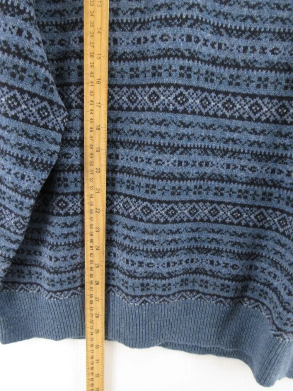 Polo Ralph Lauren Sweater 2XB Big Wool Fair Isle Nordic Ribbed Pony